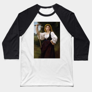 La Faneuse by William-Adolphe Bouguereau Baseball T-Shirt